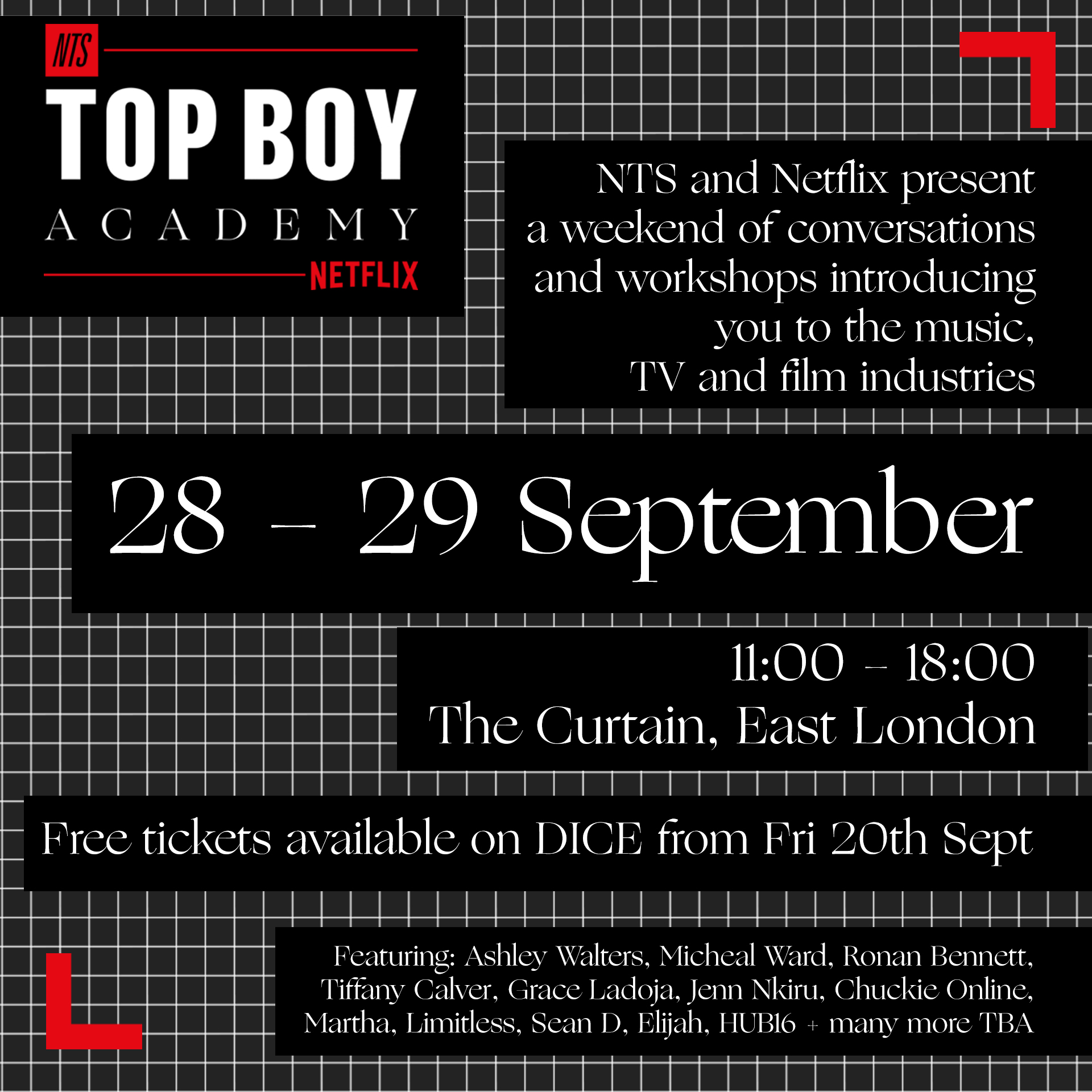 Top Boy Academy: [@Netflix] and [@NTSlive] Curate London’s Young People An Immersive Weekend Experience